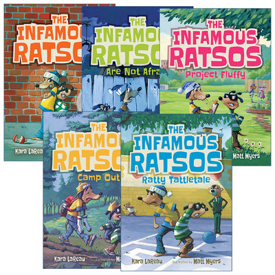 英文原版 The Infamous Ratsos 声名狼藉的拉索系列5册 儿童幽默故事绘本 章节桥梁故事书 Matt Myers 英文版 进口英语原版书籍