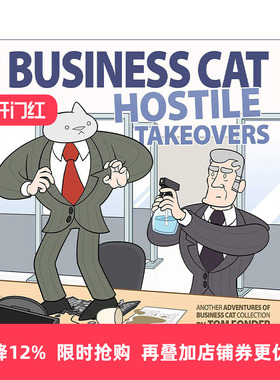 英文原版 Hostile Takeovers 霸道总裁喵2 幽默漫画 英文版 进口英语原版书籍