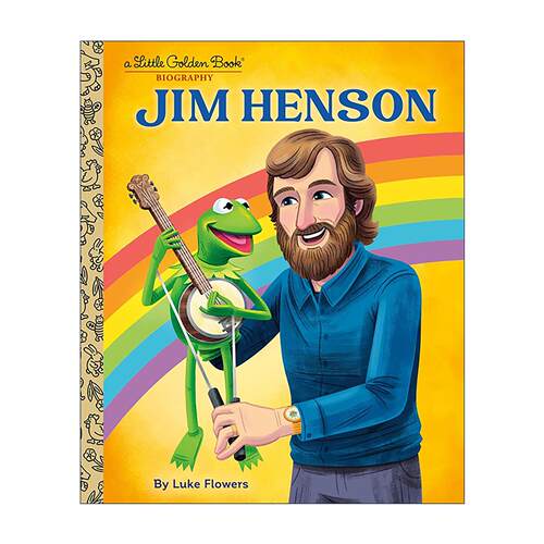 英文原版 Jim Henson A Little Golden Book Biography 吉姆·亨森 木偶大师 儿童传记绘本 兰登书屋精装小金书 进口英语原版书籍