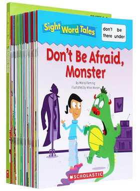 常见词高频关键词故事25册盒装+1册家庭老师指导手册入门书 Sight Word Tales 英文原版绘本 scholastic 美国学乐分级阅读