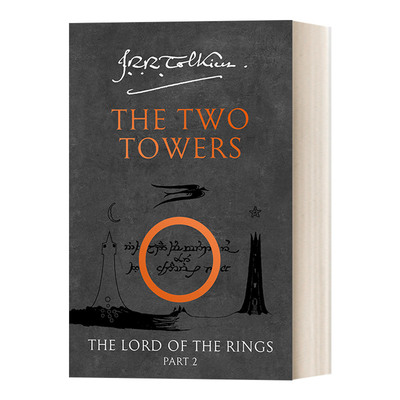 英文原版小说 The Two Towers 魔戒2 双塔奇兵 黑封面 The Lord of the Rings 2 英文版 进口英语原版书籍