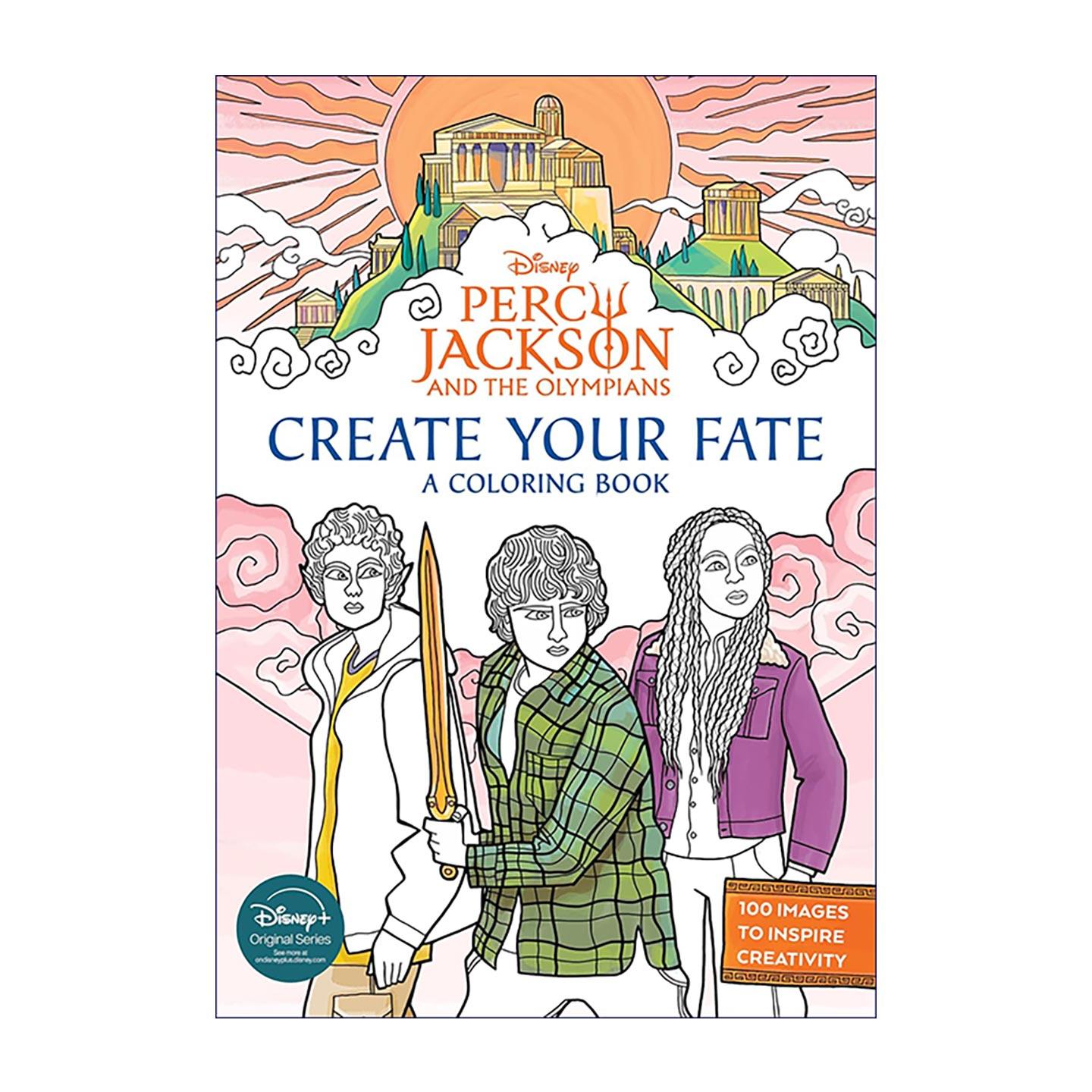 英文原版 Percy Jackson and the Olympians Create Your Fate 波西杰克逊与奥林匹斯 创造你的命运 迪士尼热门剧集填色涂色书
