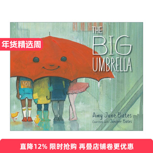 The Big Umbrella 神奇大伞 水彩画绘本 包容与理解 精装进口原版英文书籍