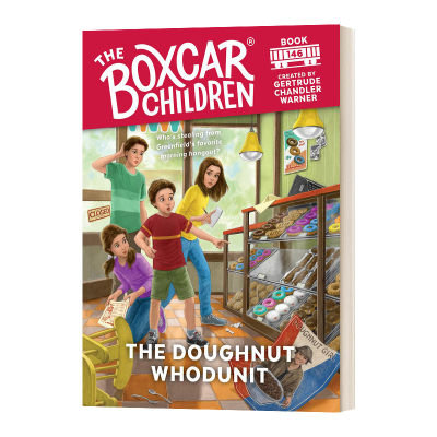 英文原版 The Doughnut Whodunit 甜甜圈 棚车少年系列146 The Boxcar Children Mysteries 英文版 进口英语原版书籍