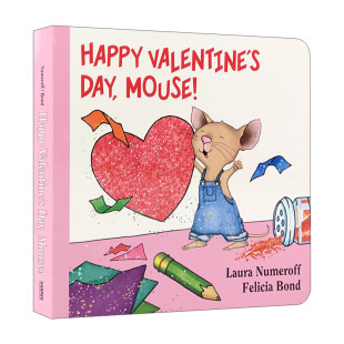 Day Mouse 小老鼠 Happy 启蒙纸板儿童故事书进口原版 情人节快乐 英文书籍 Valentine