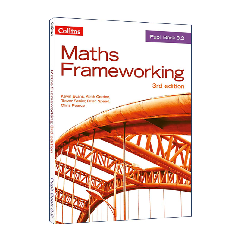 英文原版 Collins Maths Frameworking KS3 Maths Pupil Book 3.2 柯林斯英国初三数学学生用书2 第三版 英文版 进口英语原版书籍
