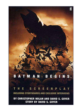 英文原版 Batman Begins: The Screenplay: Including Storyboards and Exclusive Interviews 蝙蝠侠 侠影之谜剧本 含分镜和独家