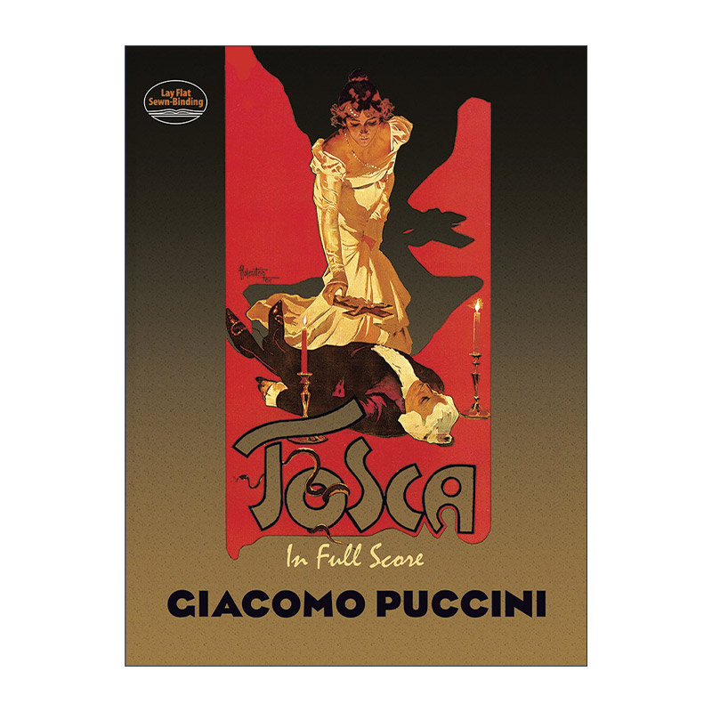 Tosca in Full Score 贾科莫·普契尼歌剧托斯卡全谱 Giacomo Puccini进口原版英文书籍