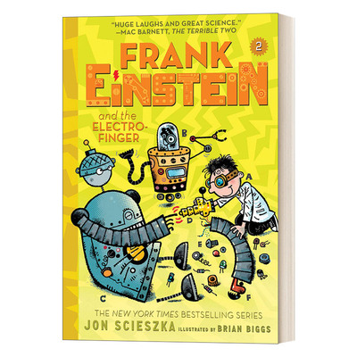 英文原版 Frank Einstein and the Electro-Finger Frank Einstein Series #2 弗兰克.爱因斯坦系列2 儿童中级章节书 英文版