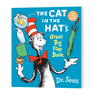 the Big The 英文版 书籍 英文原版 苏斯博士系列 Hat Cat 猫 戴帽子 Great 进口英语原版 大开本纸板翻翻书