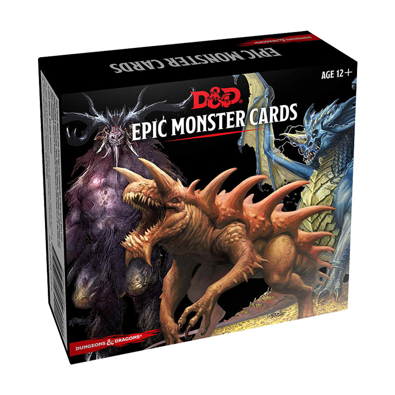 英文原版 Dungeons& Dragons Spellbook Cards Epic Monsters龙与地下城魔法卡片史诗怪兽英文版进口英语原版书籍