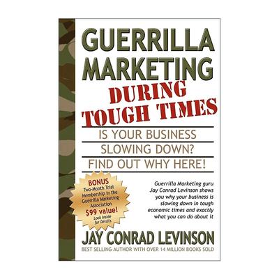 英文原版 Guerrilla Marketing During Tough Times 艰难时期的游击营销指南 英文版 进口英语原版书籍