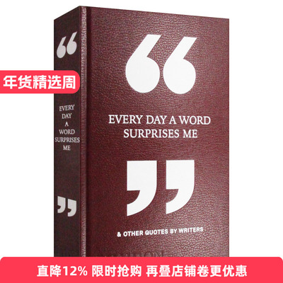 英文原版 Every Day a Word Surprises Me 每天让我惊叹的一句话以及其他作家的引述 精装 英文版 进口英语原版书籍
