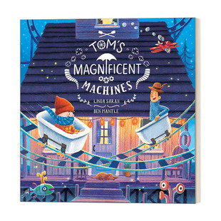 英文原版绘本 Tom's Magnificent Machines 汤姆的磁力机器 突突山上的秘密基地同作者 平装绘本 英文版 进口英语原版书籍