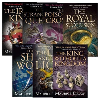 英文原版 The Accursed Kings 宫廷恩仇记系列1-7册 莫里斯·德吕翁 铁国王 王位继承 国之将倾 英文版 进口英语原版书籍