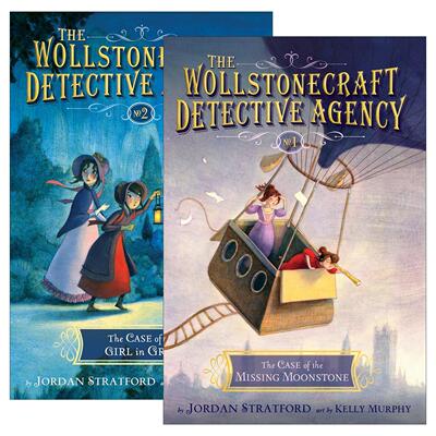 英文原版 The Wollstonecraft Detective Agency 沃斯通克拉夫特侦探事务所系列1-2册 儿童推理小说 英文版 进口英语原版书籍