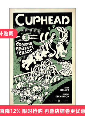 英文原版 Cuphead Volume 3 Colorful Crack-Ups & Chaos 茶杯头 官方漫画 卷三 黑马漫画 Studio MDHR 英文版 进口英语原版书籍