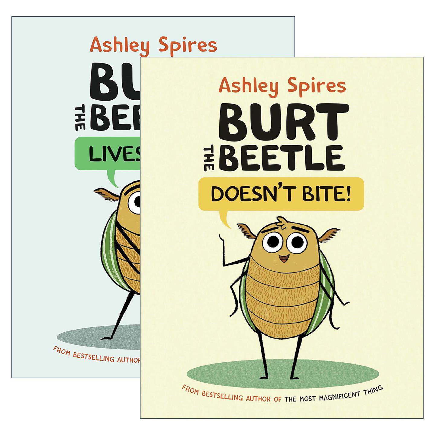 英文原版 Burt the Beetle 甲虫伯特系列2册 桥梁漫画小说 精装 英文版 进口英语原版书籍