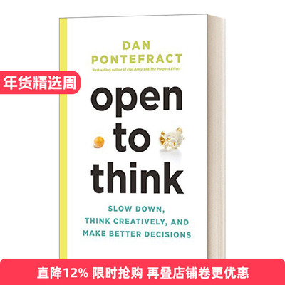 英文原版 Open to Think Slow Down 开放思考 放慢节奏 创造性地思考 做出更好的决定 精装 英文版 进口英语原版书籍