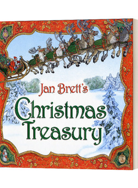 英文原版绘本 Jan Brett's Christmas Treasury 7个故事精装收藏版合辑 圣诞节 汪培珽第5五阶段 精装 英文版 进口英语原版书籍