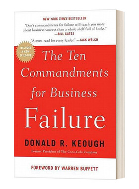英文原版 The Ten Commandments for Business Failure 商业失败的十诫 经济金融类书籍 创业避坑指南 进口英语书籍