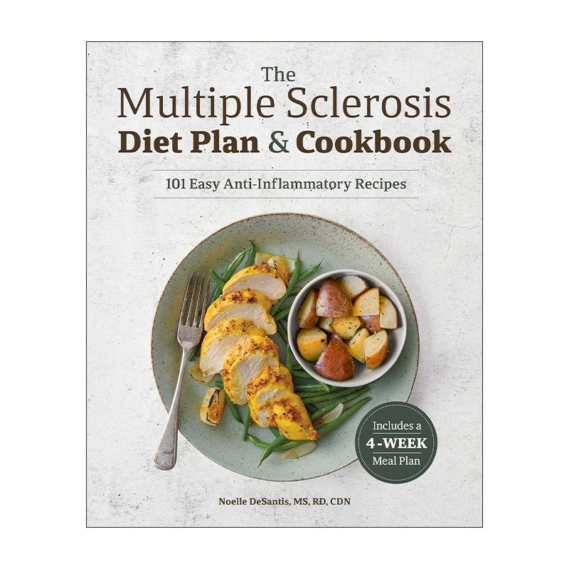 英文原版 Multiple Sclerosis Diet Plan and Cookbook 多发性硬化症饮食计划 101个简单的抗炎食谱 Noelle DeSantis 英文版
