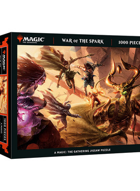 英文原版 Magic The Gathering 1000-Piece Puzzle 1000块拼图 万智牌系列 火花之战拼图 休闲娱乐 送礼 英文版 进口英语书