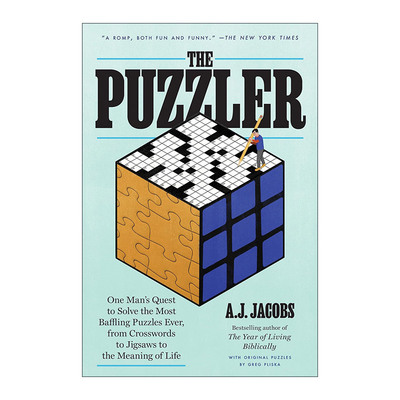 英文原版 The Puzzler 谜题 从填字游戏到拼图再到生命的意义 传记 A.J. Jacobs 英文版 进口英语原版书籍