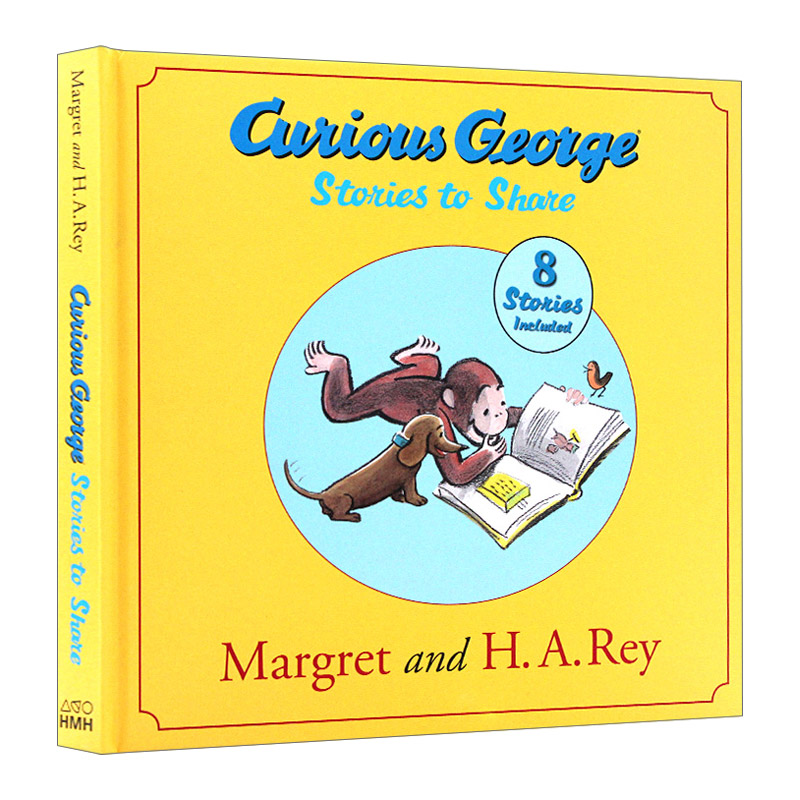 英文原版 Curious George Stories to Share 好奇猴乔治8个故事合集 汪培珽第3阶段书单 精装绘本 英文版 进口英语原版书籍