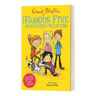 book bind Famous 五伙伴历险记3本进口原版 Adventures 英文书籍 Five