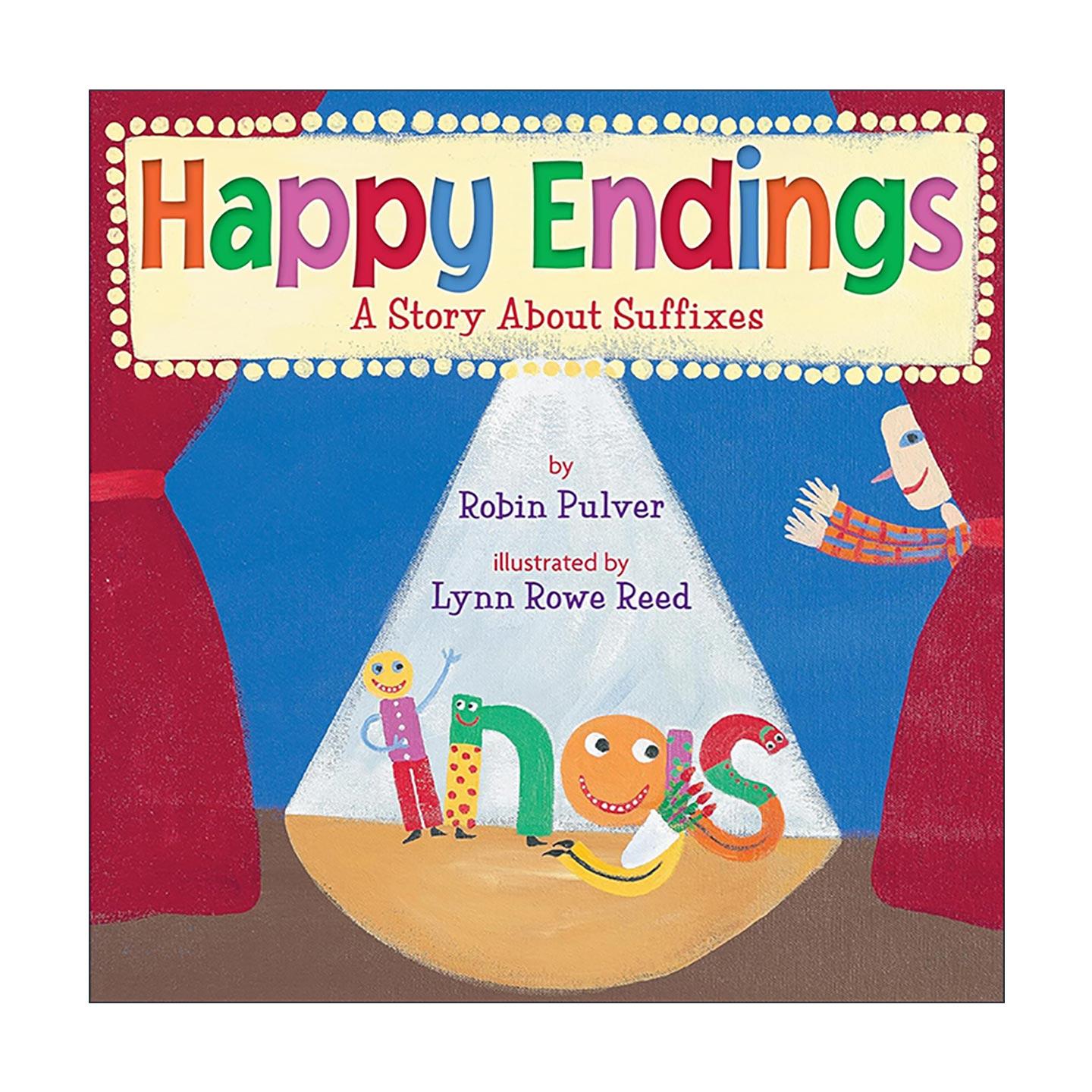 英文原版 Happy Endings 大团圆结局 后缀 儿童词汇学习绘本 Lynn Rowe Reed插画 英文版 进口英语原版书籍