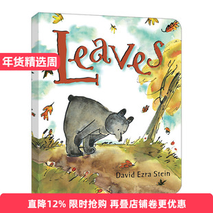 Leaves 叶子 儿童自然绘本 凯迪克奖得主David Ezra Stein 纸板书进口原版英文书籍