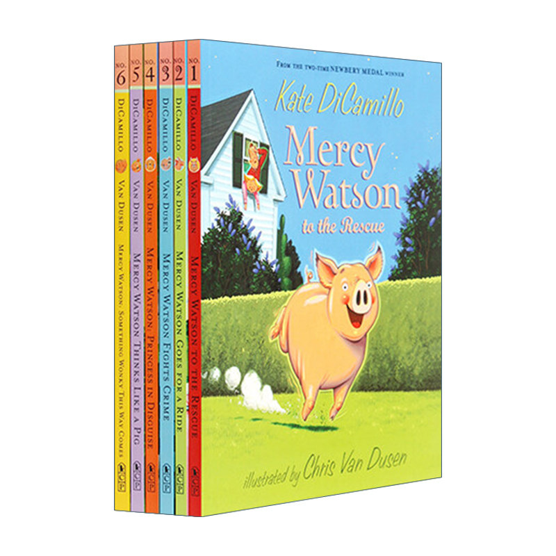 Mercy Watson Boxed Set 小猪梅西6册盒装 桥梁章节书 Kate DeCamillo进口原版英文书籍