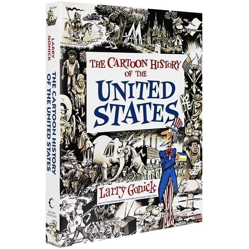 漫画美国历史入门 英文原版 Cartoon History of the United States 英语历史科普读物 纽约时报畅销书 原版历史书籍 Larry Gonick