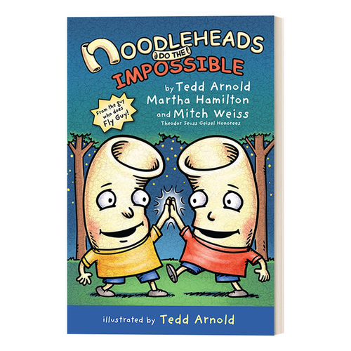 英文原版 Noodleheads Do The Impossible 傻瓜面条头小子6 战胜不可能 全彩漫画 Tedd Arnold 英文版 进口英语原版书籍