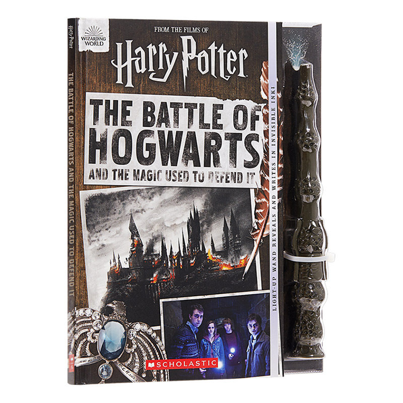 哈利波特 霍格华兹之战和保卫魔法 The Battle of Hogwarts and the Magic Used to Defend It 英文原版 魔杖笔 英文版进口英语书