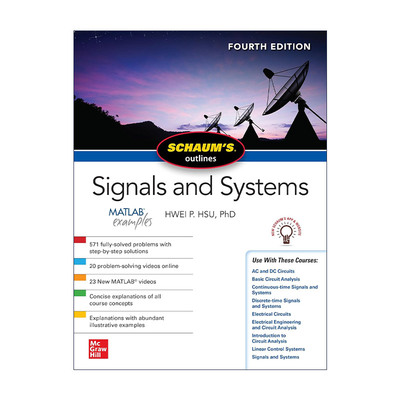 英文原版 Schaum's Outline of Signals and Systems 全美经典学习指导系列 信号与系统 第4版 英文版 进口英语原版书籍