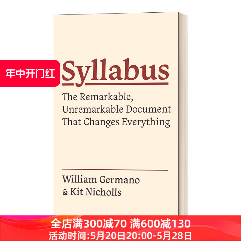 Syllabus (Skills for Scholars) 教学大纲 大学课程中至关重要的文件 精装进口原版英文书籍 书籍/杂志/报纸 原版其它 原图主图