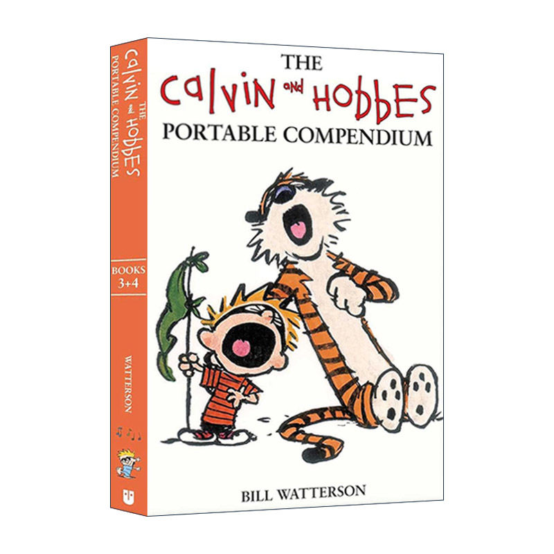 英文原版 The Calvin and Hobbes Portable Compendium Set 2 卡尔文与霍布斯 便携式漫画2册装 英文版 进口英语原版书籍