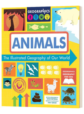 英文原版 The Illustrated Geography of Our World Animals 地球上的地理 动物 英文版 进口英语原版书籍