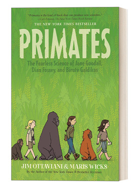Primates 丛林守护天使  灵长类动物学家养成手册进口书籍英文原版