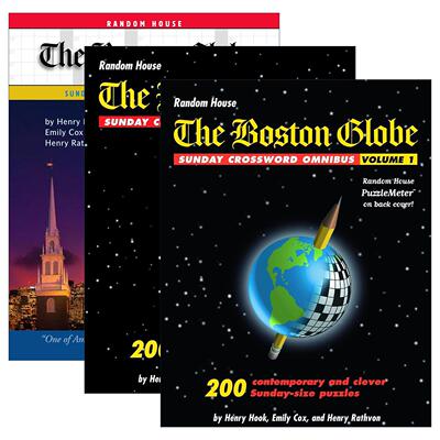 英文原版 The Boston Globe Sunday Crossword Omnibus 波士顿环球报周日填字游戏精选集3册 英文版 进口英语原版书籍