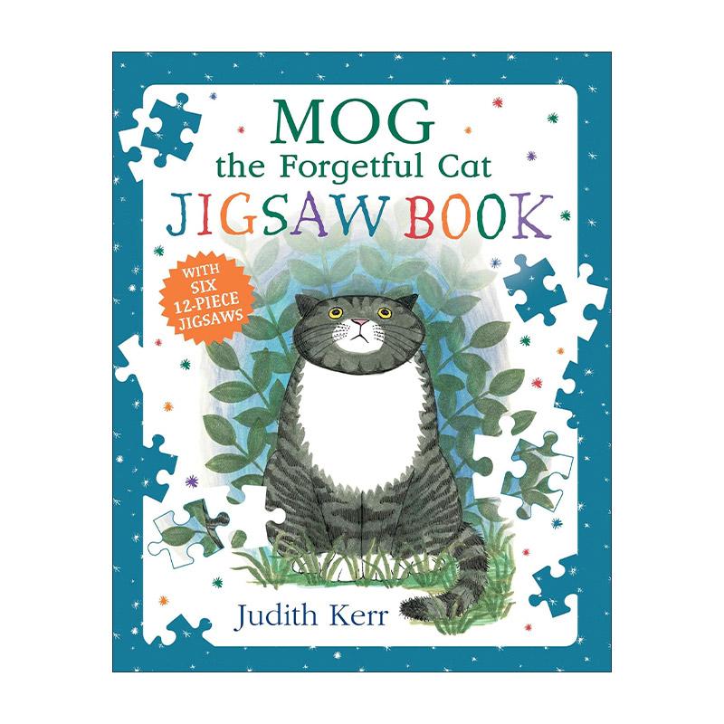 英文原版 Mog the Forgetful Cat Jigsaw Book 爱忘事的小猫格格 趣味拼图书 朱迪思?克尔经典精装绘本 英文版 进口英语原版书籍
