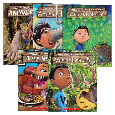 英文原版 What If You Had Animal Nose/Feet/T.Rex Teeth/Tail/Tongue 如果你有动物的系列5册 英文版 进口英语原版书籍