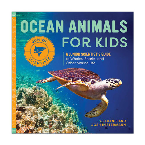 英文原版 Ocean Animals for Kids 给孩子们的海洋动物指南 初级科学家系列 鲸鱼 鲨鱼 儿童自然科普百科 英文版 进口英语原版书籍