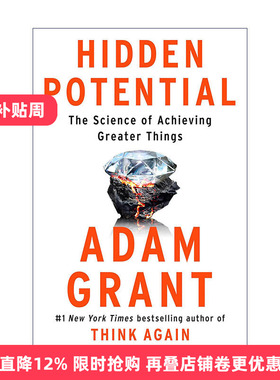 英文原版 Hidden Potential Exp 隐藏的潜力 成就伟大事业的科学 Think Again作者Adam Grant 英文版 进口英语原版书籍