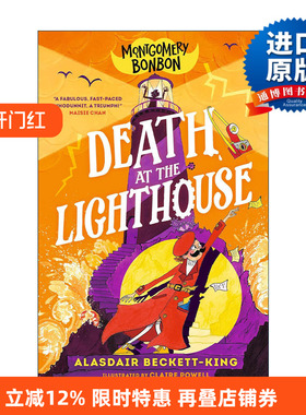 英文原版 Montgomery Bonbon Death at the Lighthouse 蒙哥马利·邦邦 灯塔之死 儿童侦探悬疑幽默章节桥梁书 进口英语原版书籍