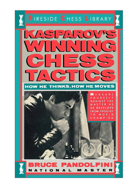 英文原版 Kasprov's Winning Chess Tactics 世界冠军卡斯帕罗夫获胜战术 Bruce Pandolfini 英文版 进口英语原版书籍