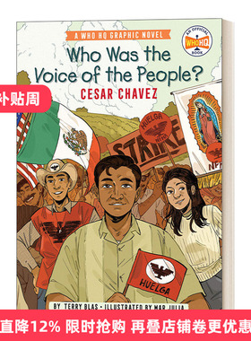 英文原版 Who Was the Voice of the People Cesar Chavez 谁是人民之声 凯撒·查韦斯 图像小说 英文版 进口英语原版书籍