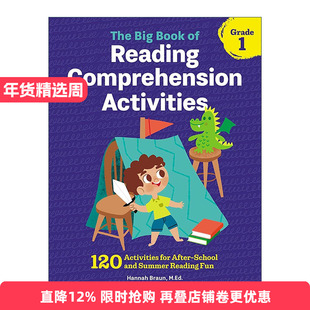英文原版 The Big Book of Reading Comprehension Activities Grade 1 美国小学英语阅读理解活动大书 一年级 100 英文版